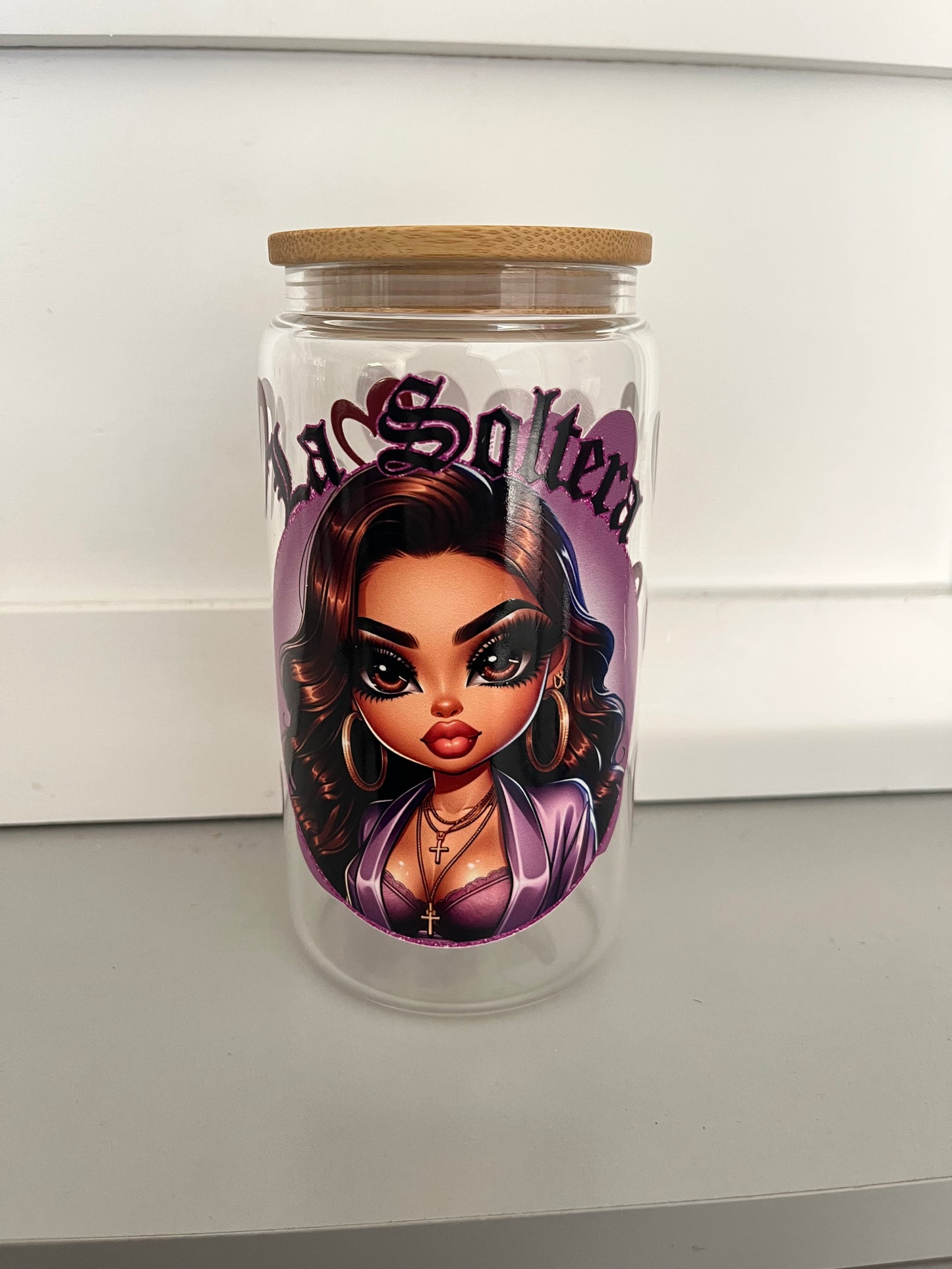 16oz glass cup