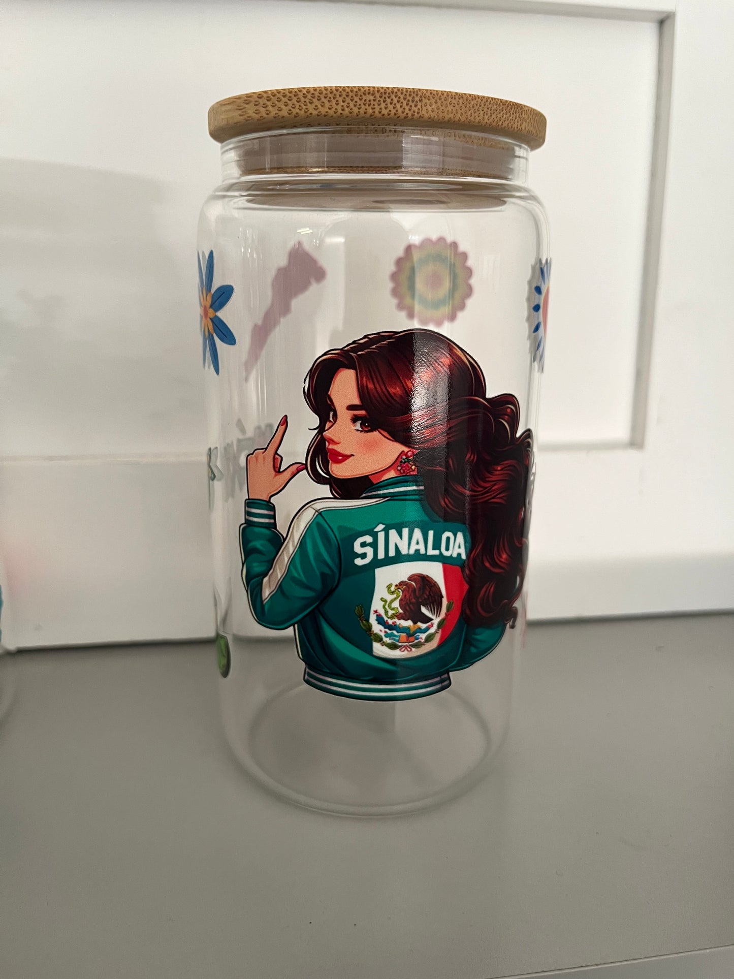 16oz glass cup
