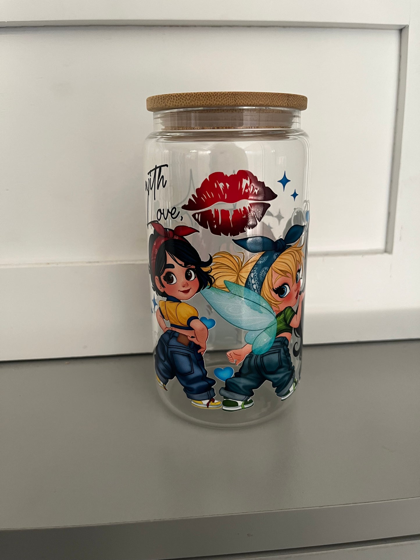 16oz glass cup
