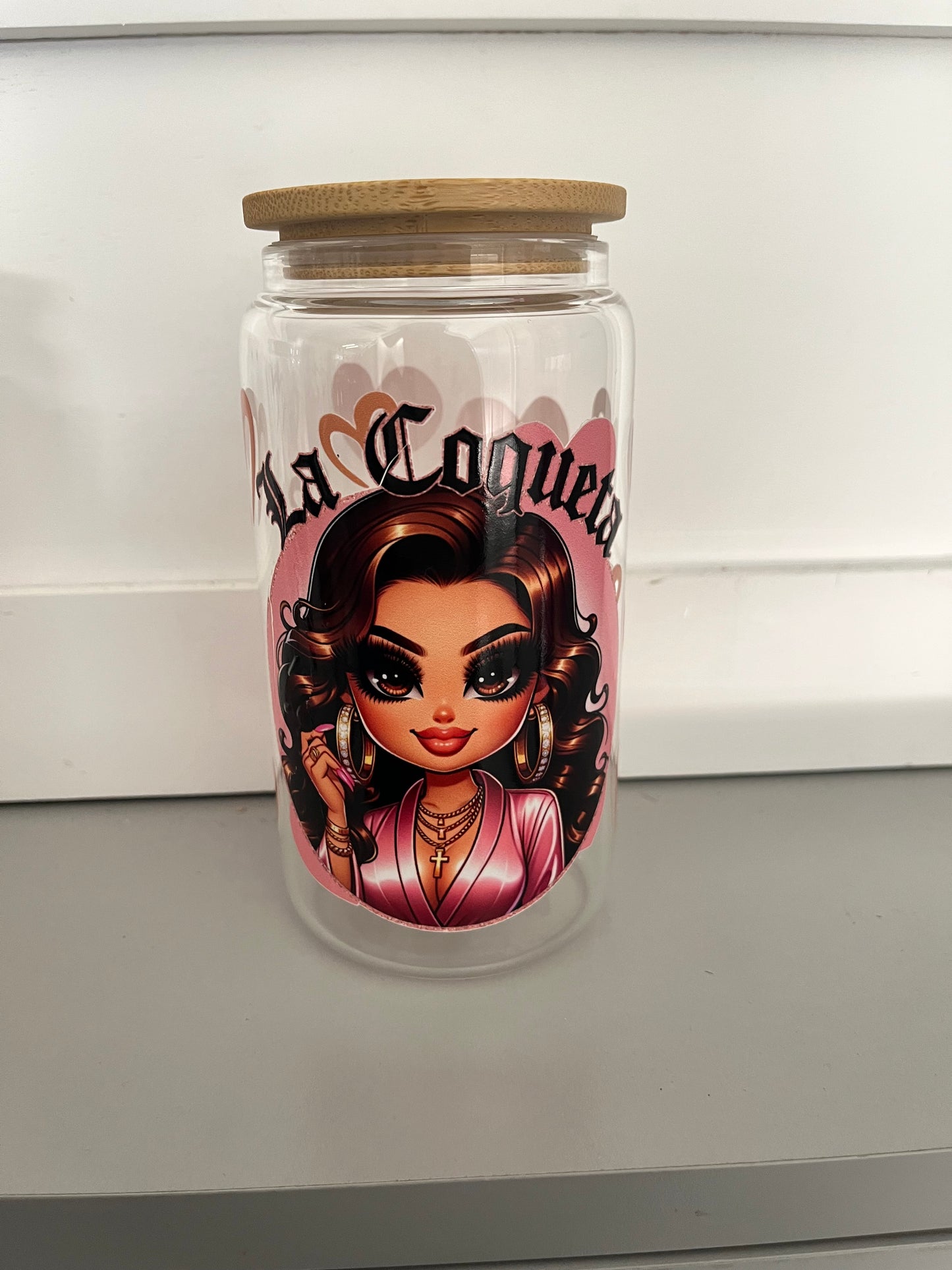 16oz glass cup