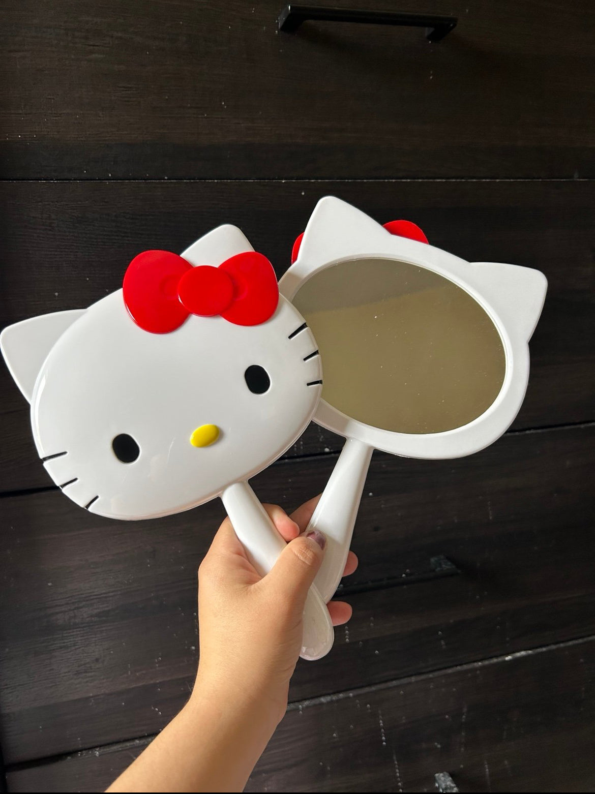 Hello Kitty handheld mirror