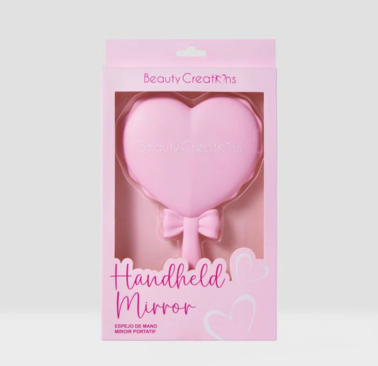 Beauty Creations Pink Bow handheld mirror