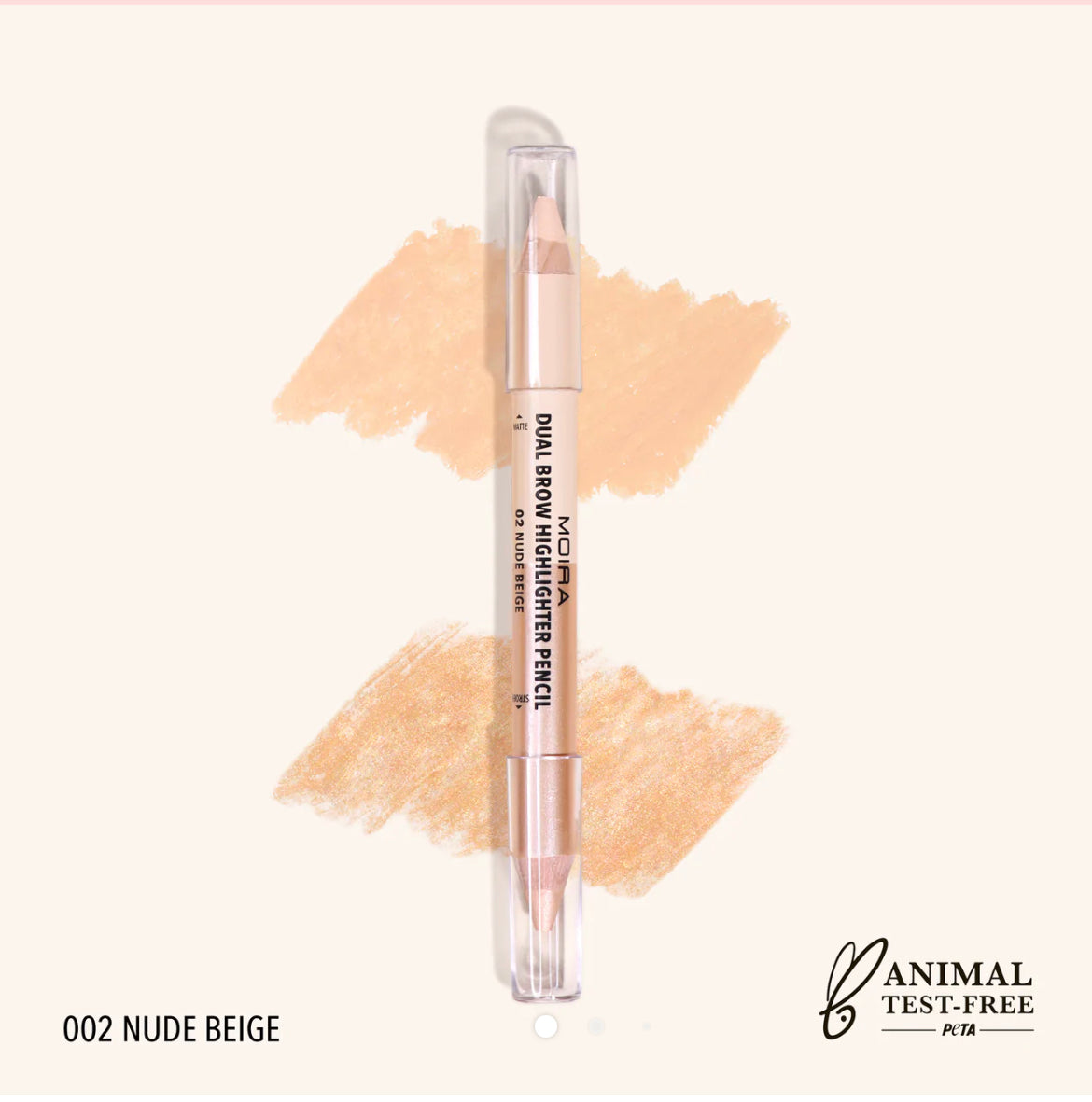 Moira Dual Brow Highlighter Pencil in Nude Beige