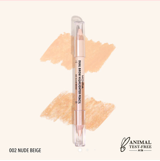 Moira Dual Brow Highlighter Pencil in Nude Beige